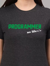 No Life - Sukhiaatma Unisex Graphic Printed Charcoal Grey T-shirt